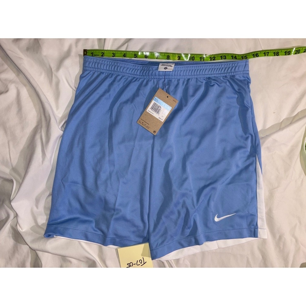 Nike Mens Park III Soccer Shorts Light Blue White DH8127-448 Medium T07-05